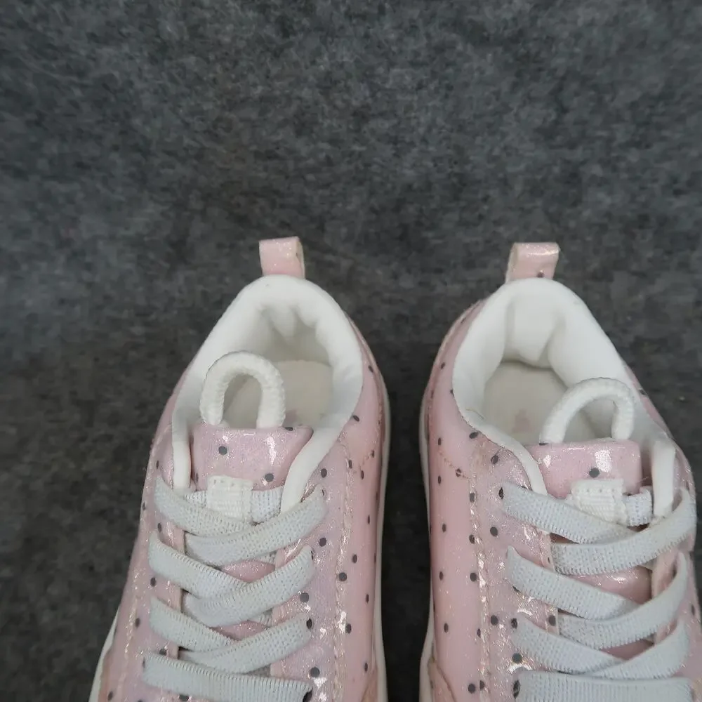 Carter Shoes Baby Girl 6 Sneakers Slip On Galaxy Pink Polka Dot Casual Trainer